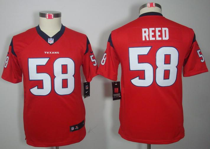 Kids Nike Houston Texans #58 Brooks Reed Red NFL Jerseys Cheap