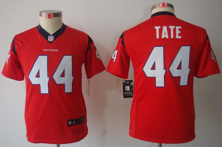 Kids Nike Houston Texans #44 Ben Tate Red NFL Jerseys Cheap