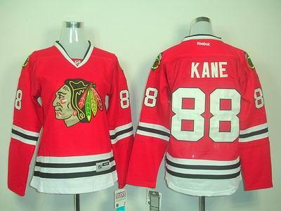 Women Chicago Blackhawks 88 Patrick Kane Red NHL Jerseys