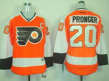 Women Philadelphia Flyers 20 Chris Pronger Orange NHL Jerseys