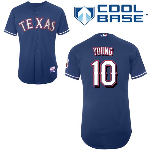 Kids Texas Rangers 10 Michael Young Blue Cool Base MLB Baseball Jerseys Cheap