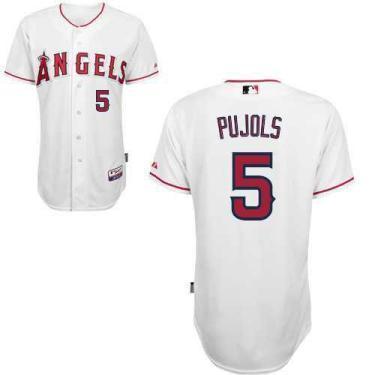Kids Los Angeles Angels 5 Pujols White MLB Jersey Cheap