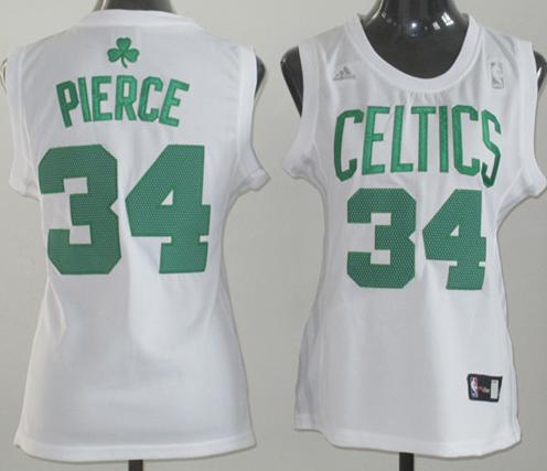 Cheap Women Boston Celtics 34 Paul Pierce White Swingman Jersey