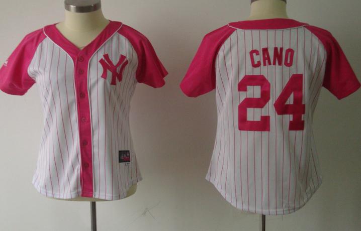 Cheap Women New York Yankees 24 Robinson Cano 2012 Ladies Splash Fashion White MLB Jerseys