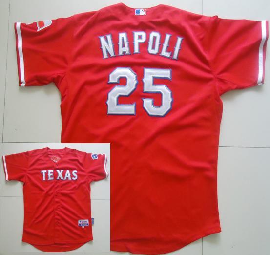 Kids Texas Rangers 25 NAPOLA Red MLB Jerseys Cheap