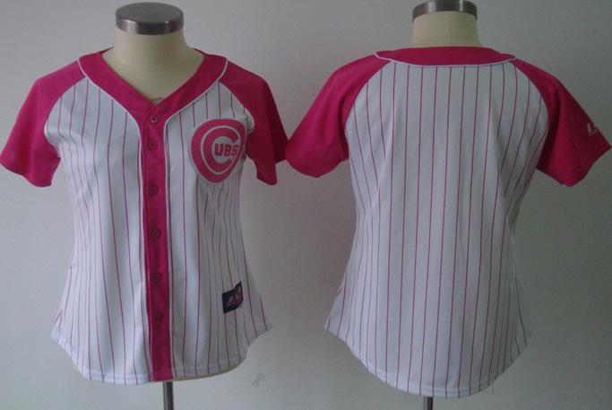 Cheap Women Chicago Cubs Blank 2012 Ladies Splash Fashion White MLB Jerseys