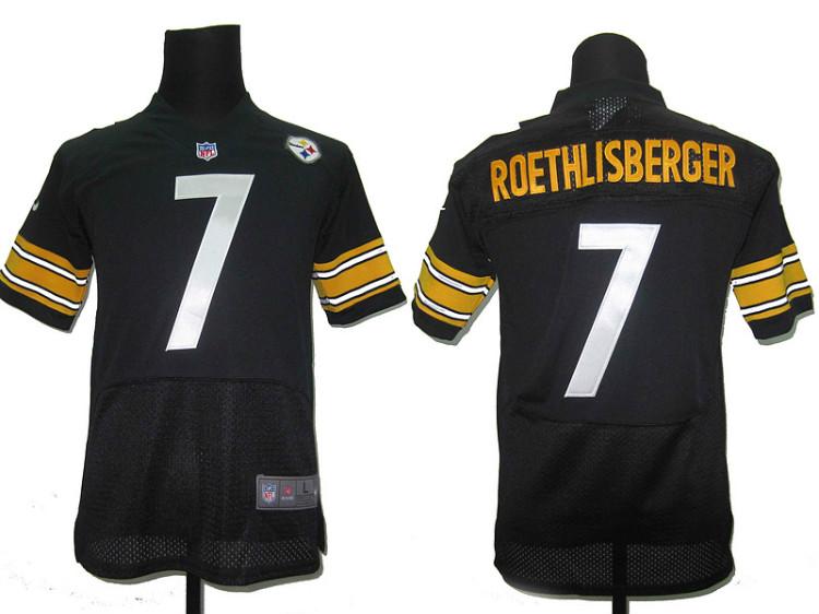 Kids Nike Pittsburgh Steelers #7 Ben Roethlisberger Black NIKE NFL Jerseys Cheap