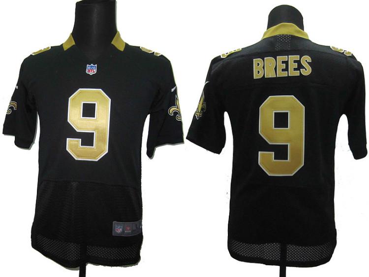 Kids Nike New Orleans Saints #9 Drew Brees Black Nike NFL Jerseys Cheap