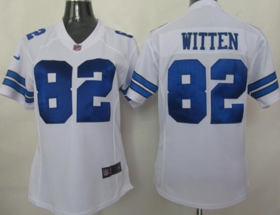 Cheap Women Nike Dallas Cowboys 82 Witten White Nike NFL Jerseys