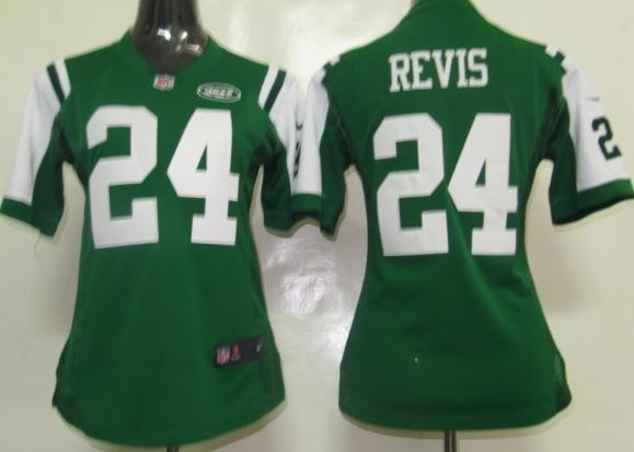 Cheap Women Nike New York Jets 24 Revis Green Nike NFL Jerseys