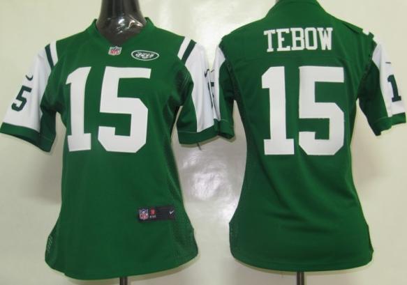 Cheap Women Nike New York Jets 15 Tebow Green Nike NFL Jerseys