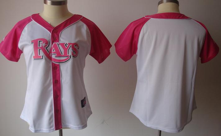 Cheap Women Tampa Bay Rays Blank 2012 Ladies Splash Fashion White MLB Jerseys