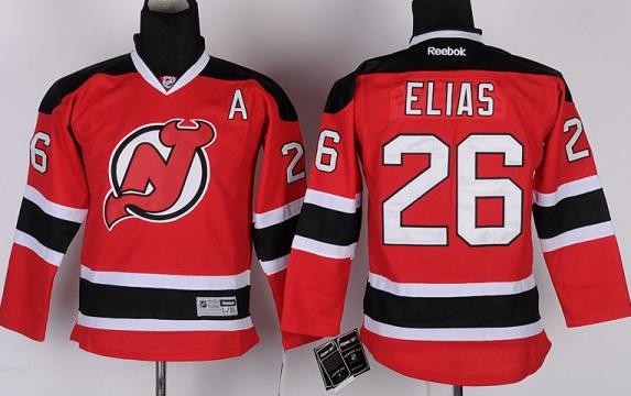 Kids New Jersey Devils 26 Elias Red NHL Jerseys For Sale