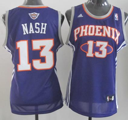 Cheap Women Phoenix Suns 13 Steve Nash Blue Swingman NBA Jerseys
