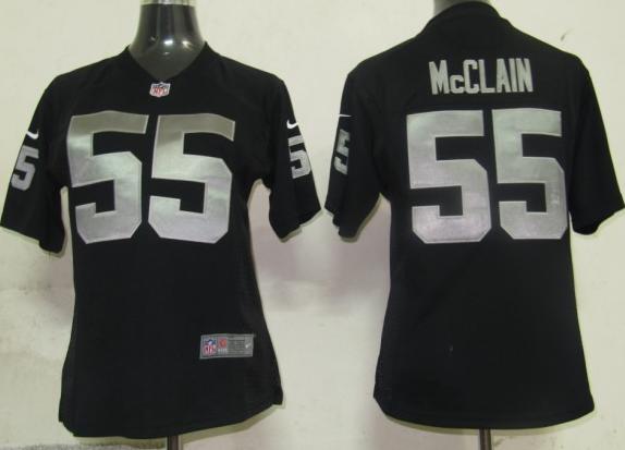 Cheap Womens Nike Oakland Raiders 55 McCLAIN Black Nike NFL Jerseys