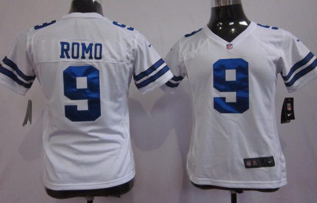 Cheap Women Nike Dallas cowboys 9 Romo White Nike NFL Jerseys