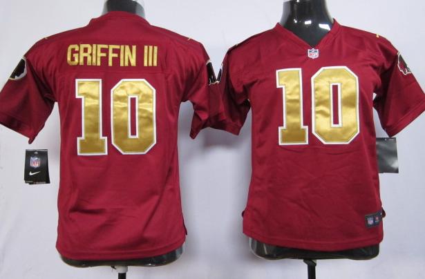 Kids Nike Washington Redskins #10 Robert Griffin III Red 80th Nike NFL Jerseys Cheap