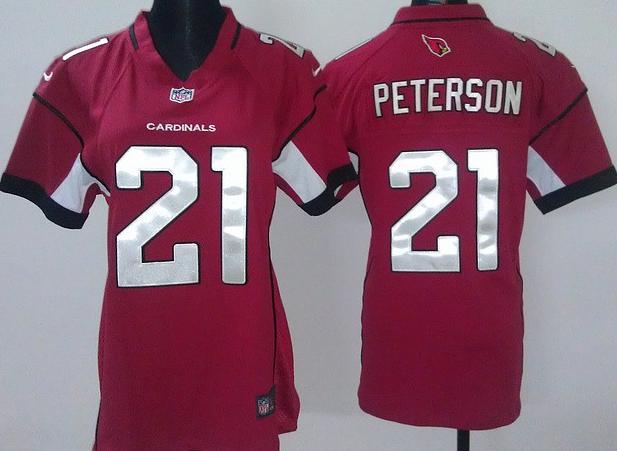 Cheap Women Nike Arizona Cardinals 21# Patrick Peterson Red Nike NFL Jerseys