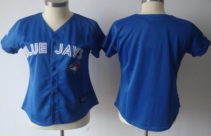 Cheap Women Toronto Blue Jays Blank Blue MLB Jersey