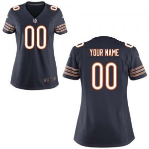 Cheap Women Nike Chicago Bears Customized Game Team Color Blue Nike NFL Jerseys