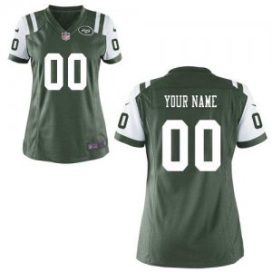 Cheap Women Nike New York Jets Customized Game Team Color Green Nike NFL Jerseys