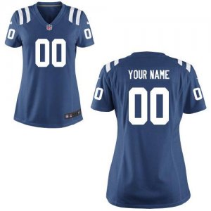 Cheap Women Nike Indianapolis Colts Customized Game Team Color Blue Nike NFL Jerseys