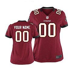 Cheap Women Nike Tampa Bay Buccaneers Customized Game Team Color Red Nike NFL Jerseys