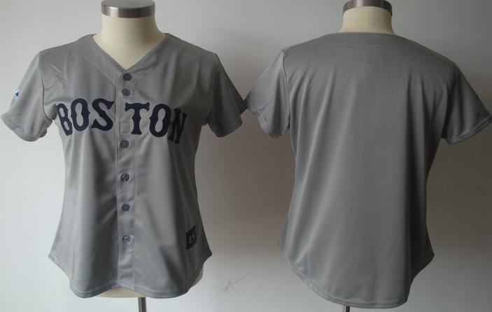 Women Boston Red Sox Grey 2011 Women's MLB Jerseys