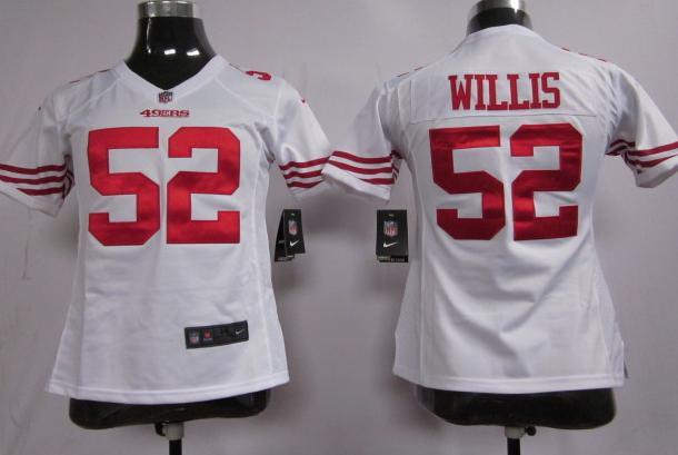 Cheap Women Nike San Francisco 49ers 52 Willis White Nike NFL Jerseys