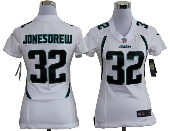 Cheap Women Nike Jacksonville Jaguars 32# Maurice Jones-Drew White Nike NFL Jerseys