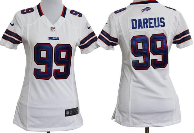 Cheap Women Nike Buffalo Bills 99 Marcell Dareus White Nike NFL Jerseys