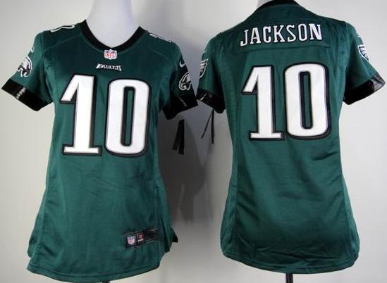 Cheap Women Nike Philadelphia Eagles 10# DeSean Jackson Green Nike NFL Jerseys