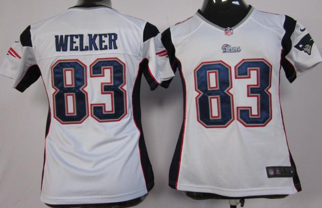 Cheap Women Nike New England Patriots 83 Wes Welker White Nike NFL Jersey