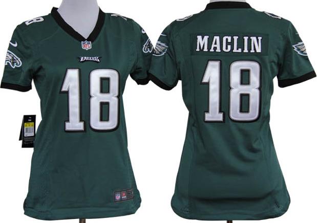 Cheap Women Nike Philadelphia Eagles #18 Jeremy Maclin Dark Green Nike NFL Jerseys
