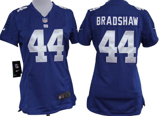 Cheap Women Nike New York Giants 44# Ahmad Bradshaw Blue Nike NFL Jerseys