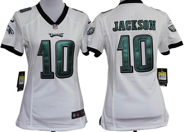 Cheap Women Nike Philadelphia Eagles 10# DeSean Jackson White Nike NFL Jerseys