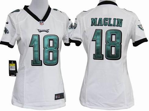 Cheap Women Nike Philadelphia Eagles #18 Jeremy Maclin White Nike NFL Jerseys