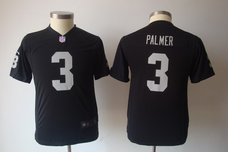 Kids Nike Oakland Raiders #3 Carson Palmer Black Nike NFL Jerseys Cheap