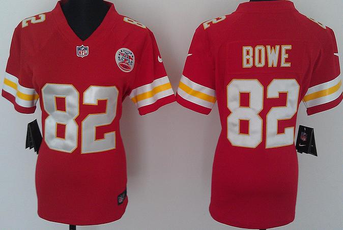 Cheap Women Nike Kansas City Chiefs 82# Dwayne Bowe Red Nike NFL Jerseys