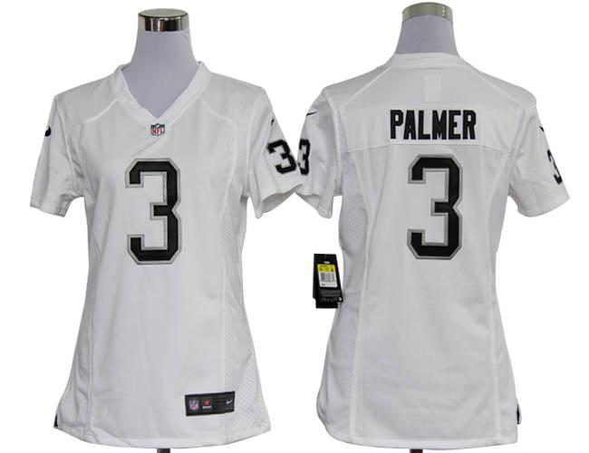 Cheap Women Nike Oakland Raiders #3 Carson Palmer White Nike NFL Jerseys