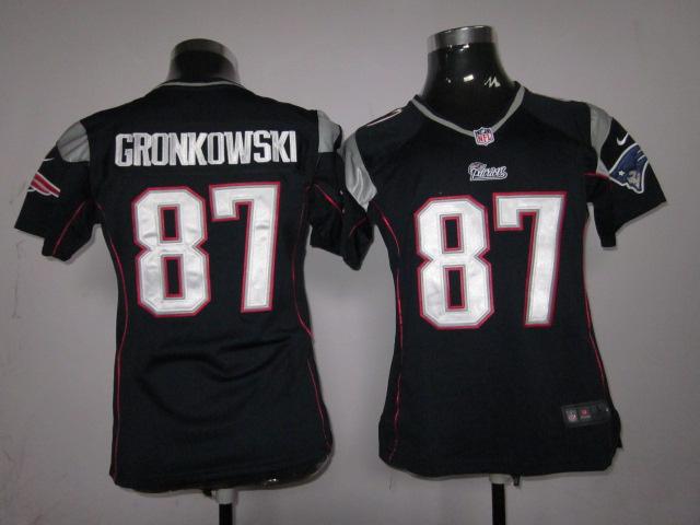 Cheap Women Nike New England Patriots 87 Rob Gronkowski Blue Nike NFL Jerseys