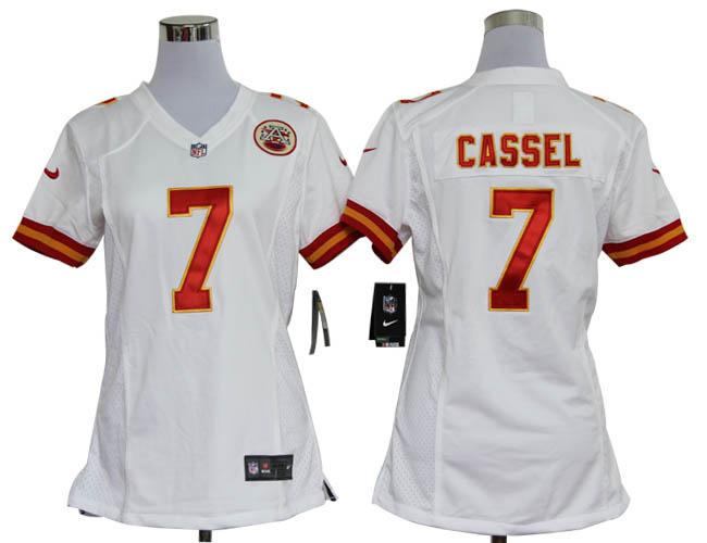 Cheap Women Nike Kansas City Chiefs 7# Matt Cassel White Nike NFL Jerseys
