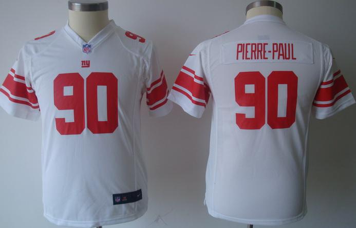 Kids Nike New York Giants #90 Jason Pierre-Paul White Nike NFL Jerseys Cheap