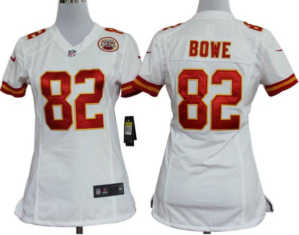 Cheap Women Nike Kansas City Chiefs 82# Dwayne Bowe White Nike NFL Jerseys