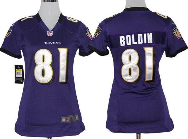 Cheap Women Nike Baltimore Ravens 81 Anquan Boldin Purple Nike NFL Jerseys