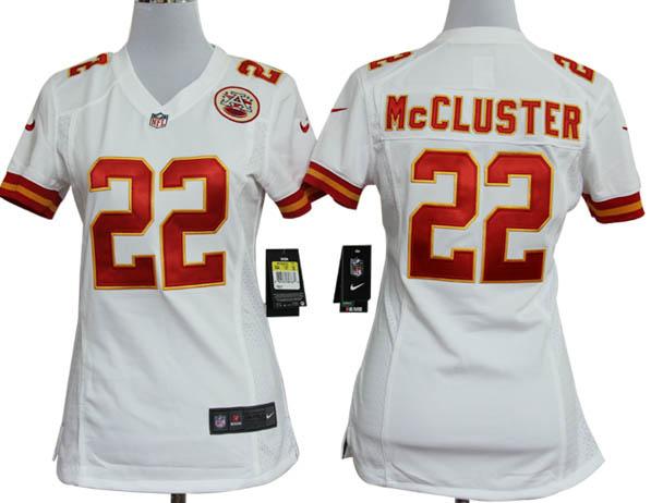 Cheap Women Nike Kansas City Chiefs 22# Dexter McCluster White Nike NFL Jerseys