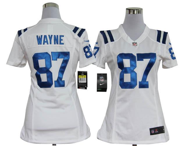 Cheap Women Nike Indianapolis Colts 87 Reggie Wayne White Nike NFL Jerseys