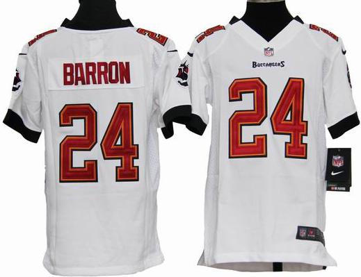 Kids Nike Tampa Bay Buccaneers 24# Mark Barron White Nike NFL Jersey Cheap