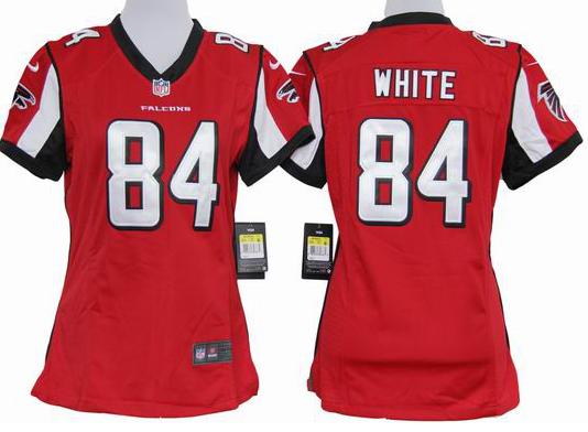 Cheap Women Nike Atlanta Falcons #84 Roddy White Red Nike NFL Jerseys