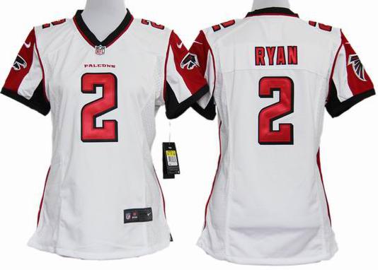 Cheap Women Nike Atlanta Falcons #2 Matt Ryan White Nike NFL Jerseys